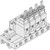 SMC VV3Q12-12 VQ100 Series 3 Port Solenoid Valve Plug Lead Unit How To Order Manifold