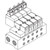 SMC VV4QD15-05C4 VQD1000 Series 4 Port Solenoid Valve Direct Operated Poppet Type Plug Lead Unit Manifold Base