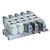 SMC VV5F5-20-031 VF1000/3000/5000 Series Manifold, Pilot Operated 5 Port Solenoid, Body Ported, Common Exhaust/Individual Exhaust
