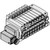 SMC VV5QC21-02N9MD1 VQC2000 Series 5 Port Solenoid Valve Base Mounted Plug-in Unit Circular Connector