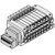 SMC VV5QC21-05N7FD2-D VQC2000 Series 5 Port Solenoid Valve Base Mounted Plug-in Unit F Kit (D-sub Connector) Manifold IP40 Compliant