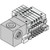 SMC VV5Q11-10N7TN-D VQ1000/2000 Series Manifold Base Mounted Plug-in Unit T Kit (VQ1000)
