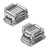 SMC VV5Q21-04N3PU3 VQ1000/2000 Series 5 Port Solenoid Valve Plug-In Unit Base Mounted P Flat Ribbon Cable