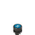 Pizzato E2 1PU2R621L31 Spring-Return Blue Flush Pushbutton with Marking - Ideal for Industrial Control Systems