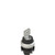 Pizzato E2 1SC3BCE19AA 3-Position Black Key Selector Switch - No Markings, Durable for Industrial Use
