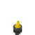 Pizzato E2 1SE12ACA51AB Short Handle Selector Switch, 2 Positions, Yellow with Marking