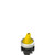 Pizzato E2 1SE12AVA59AB Short Handle Selector Switch, 2 Positions, Yellow with Marking
