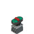 Pizzato E2 AC-DXBC0801 Triple Pushbutton Unit with Fixing Adapter & Contacts - Industrial Control Solution