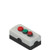 Pizzato ES AC33013 Complete unit with enclosure, 1 indicator light, 1 flush pushbutton, 1 projecting pushbutton and contacts