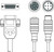KB M12A-8P-PC-IO-3000 Connection cable