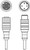 Leuze KDS U-M12-4A-M12-4A-P1-030 Interconnection cable Leuze KDS U-M12-4A-M12-4A-P1-030 Interconnection cable