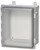 Fibox AR16148CHLT Hinged Clear Cover with Plastic Quick Release Latch