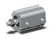 SMC CDQ2A16-10DMZ-A93 Compact Cylinder, Cq2-Z
