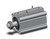SMC CDQ2A40-50DMZ-A96V Compact Cylinder, Cq2-Z