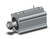 SMC CDQ2A50-75DMZ-M9NWV Compact Cylinder, Cq2-Z