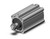 SMC CDQ2A63-100DMZ-XC35 Compact Cylinder, Cq2-Z