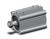 SMC CDQ2A80-100DMZ-M9NWVSAPC Compact Cylinder, Cq2-Z