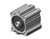SMC CDQ2A80-50DZ-XC6 Compact Cylinder, Cq2-Z