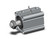 SMC CDQ2B40-25DMZ-A93V Compact Cylinder, Cq2-Z