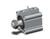 SMC CDQ2B50-25DCMZ-M9BWV Compact Cylinder, Cq2-Z