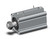 SMC CDQ2B50-75DCMZ-M9BWV Compact Cylinder
