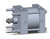 SMC NCA1BC500-0150 Cylinder, Nca1, Tie Rod