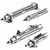 SMC CD76E32-40C-B C76 Series Cylinder
