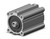 SMC NCQ2A80-100DZ-XC6 Compact Cylinder, Ncq2-Z