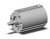 SMC NCQ8B056-075SM Compact Cylinder, Ncq8