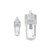SMC - AL20-N01B-CZ - AL20-N01B-CZ Standard Air Lubricator - 28 ft??/min Maximum Flow Rate, 25 cm?? Oil Capacity, 1/8 NPT Ports, Polycarbonate Bowl and Guard