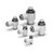 SMC AS1211FG-M5-23-J AS-FG Series Speed Controller With One-touch Fitting Stainless Steel Series Elbow Type