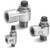 SMC AS2210M-02-S AS-M Series Speed Controller For Low Speed Operation Standard Type Metal Body