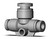 SMC KQB2T03-07 Fitting, Nickel Plated Brass
