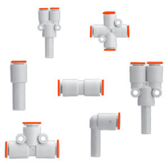 SMC KQ2H10-12A-X12 fitting, diff diam Pack of 5
