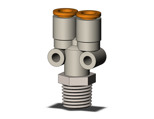 SMC KQ2U07-35NS Fitting, Branch Y Pack of 10