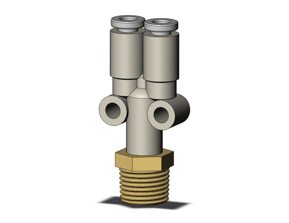 SMC KQ2U23-01AS Fitting, Branch Y Pack of 10