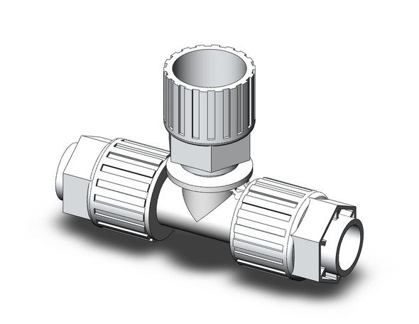 <h2>LQ3, High Purity Fluororesin Fitting, Space Saving &amp; Tube Connector</h2><p><h3>SMC high purity Hyperflare™ Fitting series LQ* responds to the latest demands in process control. From parts cleaning to assembly and packaging, all processes are controlled for cleanliness, and the use of new PFA virtually eliminates particle generation and TOC (total organic carbon) allowing confident use for the most demanding applications. If chemistries or flow requirements are changed during process, our face seal design allows for quick change of tubing, and/or tube diameters, using the same fitting body. </h3>- High purity fluororesin fitting<br>- Space saving   tube connector type<br>- Maximum operating pressure: 0.7MPa<br>- Fluid temperature: 0 to 150 C<br>- Variety of size combinations available<br>- This product is not intended for use in potable water systems<br>- <p><a href="https://content2.smcetech.com/pdf/Fluoropipingequip.pdf" target="_blank">Series Catalog</a>