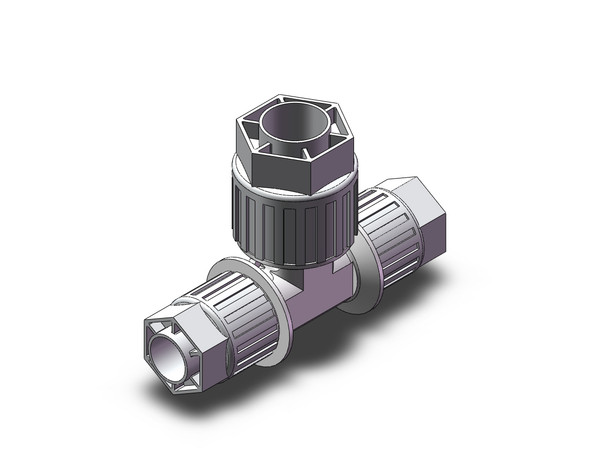 <h2>LQ3, High Purity Fluororesin Fitting, Reducing</h2><p><h3>SMC high purity Hyperflare™ Fitting series LQ* responds to the latest demands in process control. From parts cleaning to assembly and packaging, all processes are controlled for cleanliness, and the use of new PFA virtually eliminates particle generation and TOC (total organic carbon) allowing confident use for the most demanding applications. If chemistries or flow requirements are changed during process, our face seal design allows for quick change of tubing, and/or tube diameters, using the same fitting body. </h3>- High purity fluororesin fitting<br>- Union tee, reducing type<br>- Maximum operating pressure: 0.7MPa<br>- Fluid temperature: 0 to 150 C<br>- Variety of size combinations available<br>- This product is not intended for use in potable water systems<br>- <p><a href="https://content2.smcetech.com/pdf/Fluoropipingequip.pdf" target="_blank">Series Catalog</a>