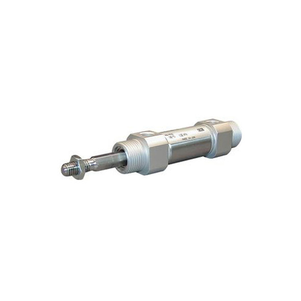 SMC - CM2KB20-75 - CM2KB20-75 Round Body Non-Repairable Air Cylinder - 20 mm Bore x 75 mm Stroke, Double-Acting, Basic Mount, Single Rod, M8x1.25 Rod Size, 1/8 Female BSPT