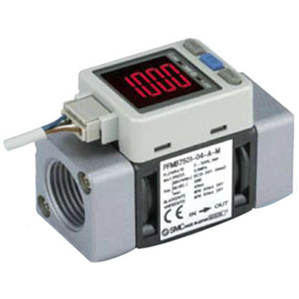 SMC PFMB7102-N04-FW-R 2-Color Digital Flow Switch For Air