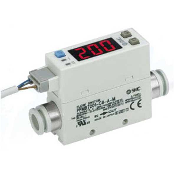 SMC PFMB7201S-N02-C-S 2-Color Digital Flow Switch For Air