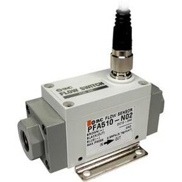 SMC PF2A511-N03-1-C Digital Flow Switch, Air, Pf2A, Ifa