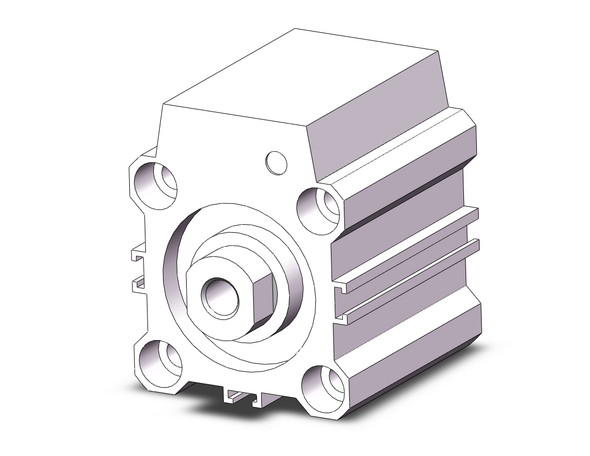 <h2>C(D)QP2B, Compact Cylinder, Double Acting, Single Rod, Axial Piping</h2><p><h3>Axial piping version of the standard double acting, single rod version of the CQ2 compact cylinder include both ports on one side of the actuator. The CQ2 is available in bore sizes from 12mm to 100mm. It comes standard with male or female piston rod threads. It is possible to mount auto switches on any of the 4 surfaces.</h3>- Compact, double acting, single rod, axial piping<br>- Bore size (mm): 12, 16, 20, 25, 32, 40, 50, 63, 80, 100<br>- Standard stroke (mm): 5 through 100<br>- Port thread types:  Rc, NPT, G<br>- Auto switch capable<p><a href="https://content2.smcetech.com/pdf/CQ2_Z.pdf" target="_blank">Series Catalog</a>