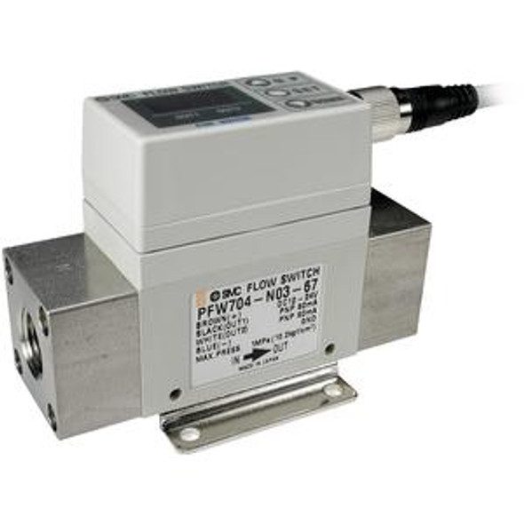 SMC PF2W711-10-67 Digital Flow Switch, Water, Pf2W, Ifw