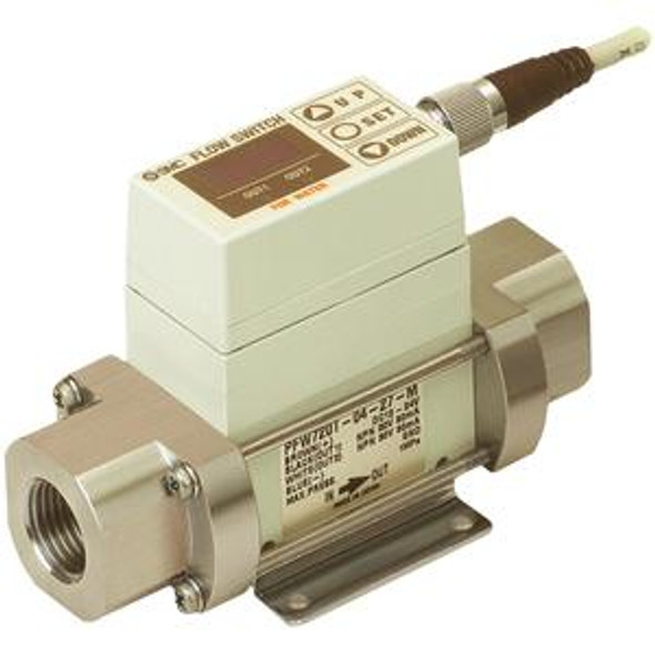 SMC PF2W740T-N04-67N Digital Flow Switch, Water, Pf2W, Ifw