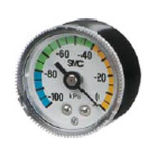 <h2>GZ46(E), Pressure Gauge for Vacuum (O.D. 42)</h2><p><h3>SMC offers a variety of pressure gauges including general purpose, oil-free/external parts copper-free with limit indicator, clean series and a pressure gauge with a pressure switch.  Pressure ranges vary from 0 to 1.5MPa, depending on the selected gauge.  Panel mounting is possible.</h3>- Configurator for vacuum only or vacuum/positive pressure<br>- Center back mount<br>- Available in standard or oil free/external parts copper free<br>-  42 O.D.<br>- <p><a href="https://content2.smcetech.com/pdf/G.pdf" target="_blank">Series Catalog</a>