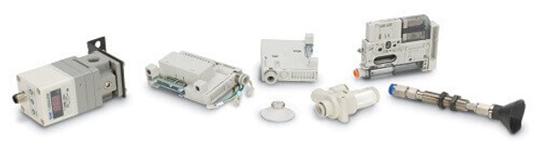 SMC ZP3-T13UMS-A5 vertical vacuum inlet w/adaptr