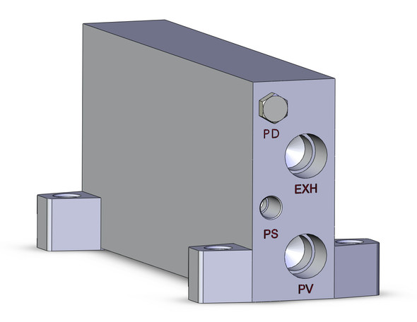 SMC ZZX104-TB Manifold, 4 Stations