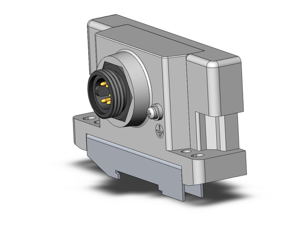 SMC EX600-ED3-2 end plate con 5pin din mounting brackets