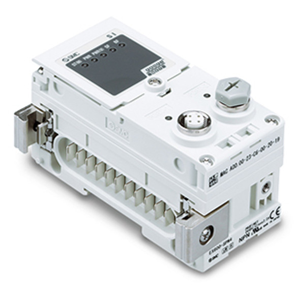 <h2>EX600, SI Unit</h2><p><h3>The EX600 serial interface offers a full suite of diagnostics and programmable parameters to meet the most stringent requirements. The EX600 offers excellent flexibility including digital input, digital output and analog input unit options.  This serial interface is compatible with series SV, VQC, SY and JSY series valves. Available protocols include Ethernet I/P , EtherCAT , PROFINET, POWERLINK, Modbus TCP, CC-Link IE Field , PROFIBUS-DP , DeviceNet  and CC-Link.</h3>- Protocols: EtherNet/IP ,  EtherCAT , PROFINET, POWERLINK, Modbus TCP, CC-Link IE Field ,  PROFIBUS DP , DeviceNet  and CC-Link<br>- Output method: PNP, NPN<br>- Enclosure: IP67(manifold assembly)<br>- Operating temp. range: -10~50  C<br>- Standard: CE marking, UL recognition (CSA)<br>- Weight: 300g or less<br>- <p><a href="https://content2.smcetech.com/pdf/EX600_1.pdf" target="_blank">Series Catalog</a>